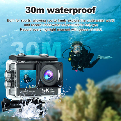 5k Sport Action Cam Camera Cross-Border5k Sports Camera Anti-Shake Waterproof4k Sports Camera