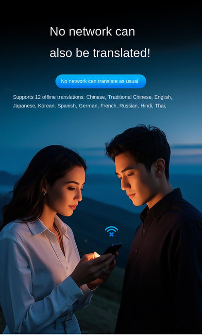 Black Technology Ai Large Model T1 Translator Ultra-thin Card Magnetic One-click Translation Global Video Inter-Translation
