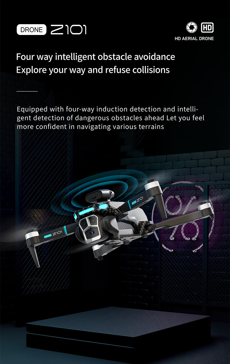 Cross-Border Z101Drone Long Endurance Obstacle Avoidance Aerial Photography Quadcopter Brushless Motor Remote Control Aircraft Drone