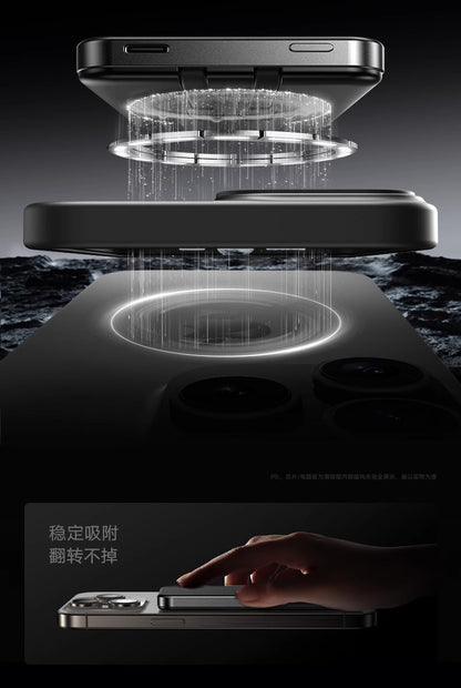 Built-in Cable Magnetic Aluminum Alloy Power Bank10000Ma Portable and Thin Mini Power Bank Gift Cross-Border