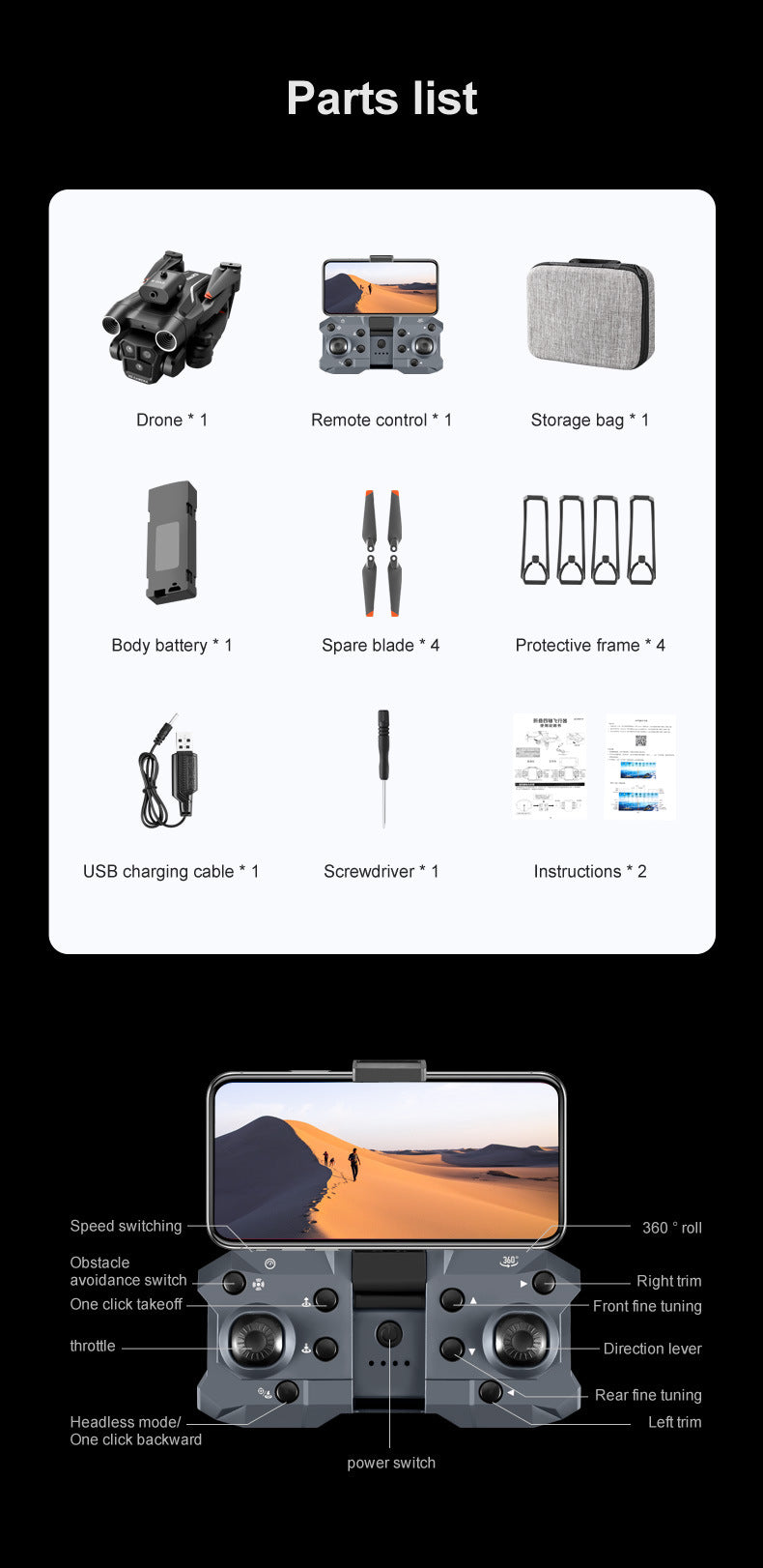 Cross-Border K9MAX Drone Aerial Photography Three Lens Four Axis Aircraft Optical Flow Obstacle Avoidance Remote Control Aircraft Toy drone