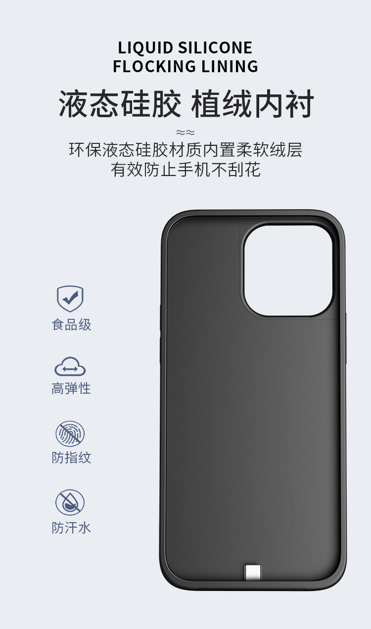 Cross-Border Apple16/15/14Back Clip Power Bank iPhone13/12/11/X Phone Case Power Bank