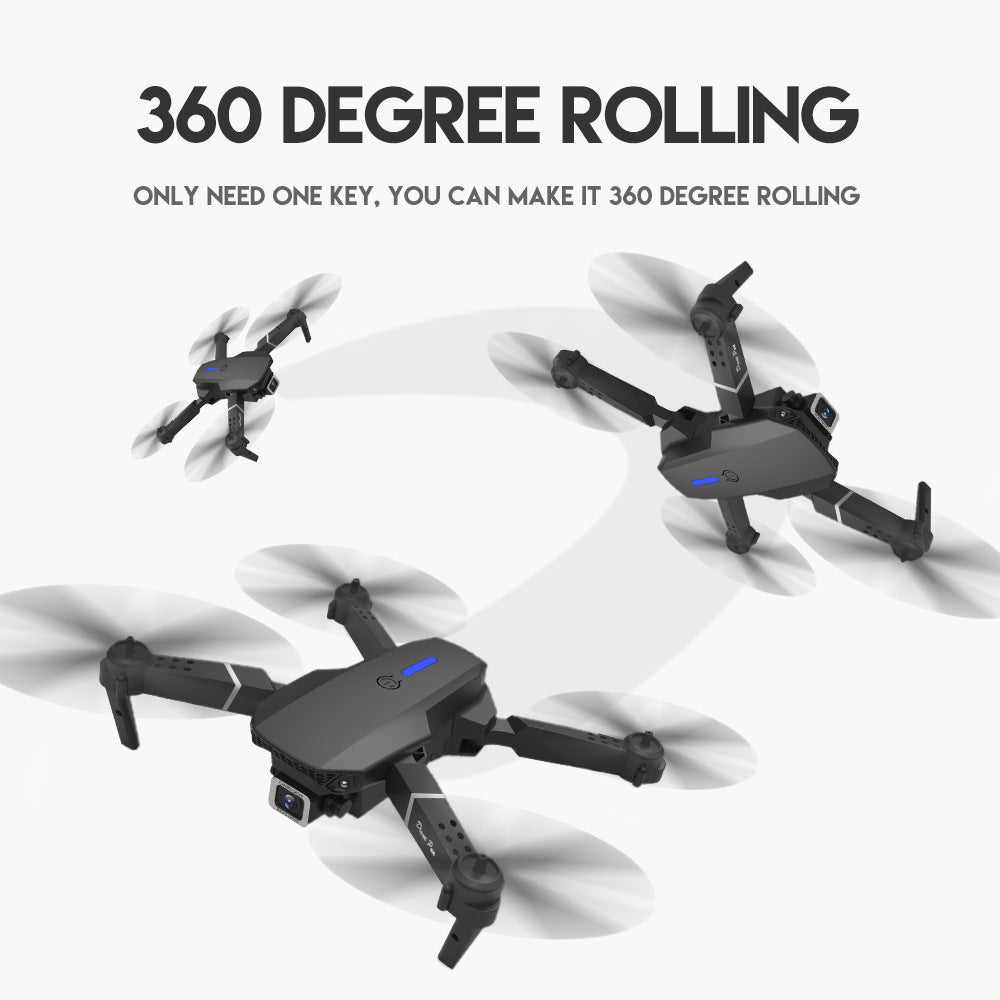 Cross-Border E88pro Foldable Drone HD Dual Camera Aerial Photography Altitude Hold Quadcopter Remote Control Aircraft E525