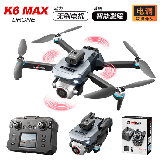 Cross-Border K6 MAX Drone with screen control, optical flow positioning, quadcopter with brushless motor, remote control airplane toy