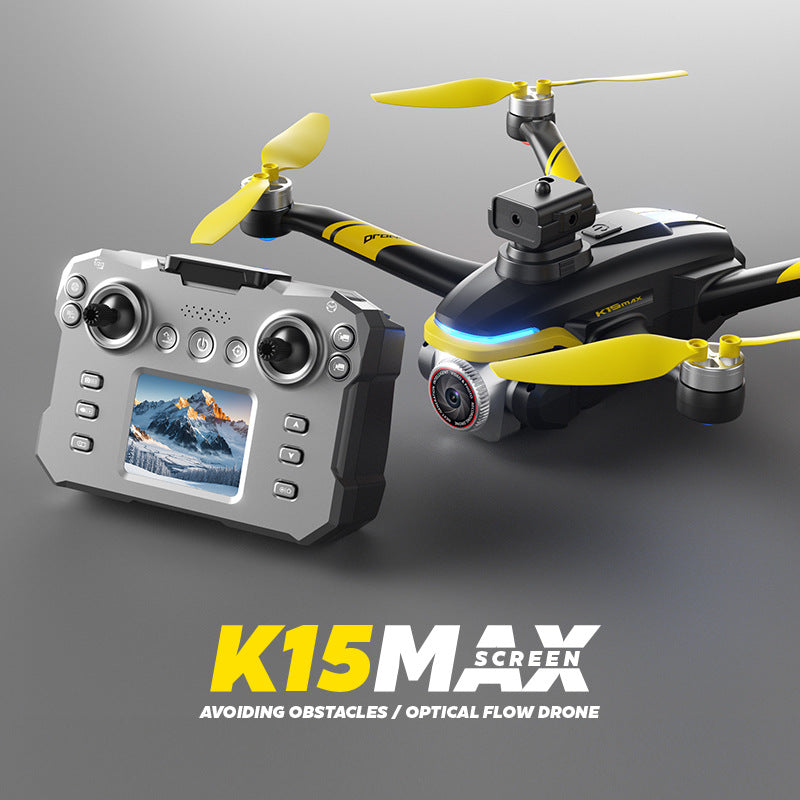 Cross-Border K15Drone remote control with screen brushless long battery life remote aircraft with obstacle avoidance High-Definition Aerial Drone