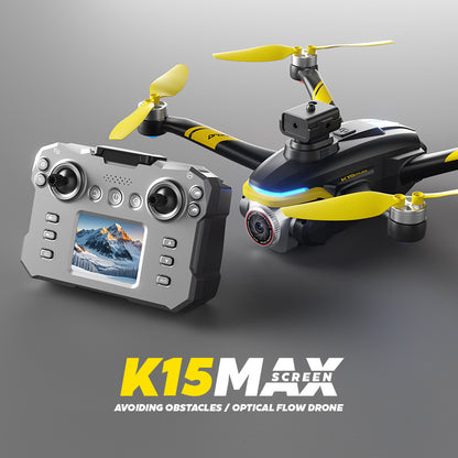 Cross-Border K15Drone remote control with screen brushless long battery life remote aircraft with obstacle avoidance High-Definition Aerial Drone