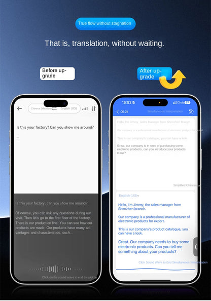 Black Technology Ai Large Model T1 Translator Ultra-thin Card Magnetic One-click Translation Global Video Inter-Translation