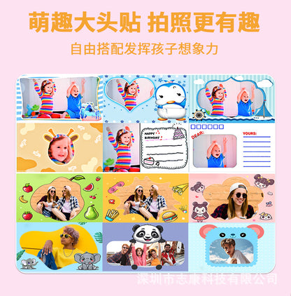 Cross-Border Children's Camera Dual-Shot Bluetooth Multi-Color Printing Camera Girl's Birthday Gift Mobile Printing Polaroid