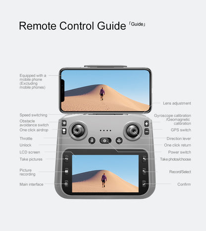 Cross-Border K18 MAX Drone with screen control brushless motor for high-definition aerial photography GPS Intelligent Positioning Remote Control Drone