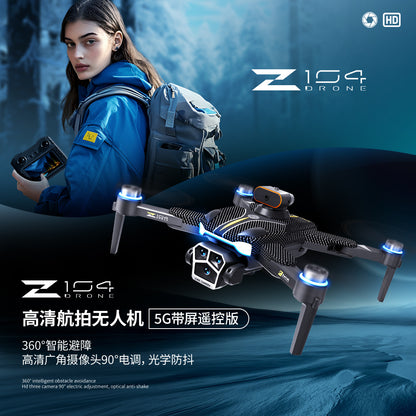 Cross-Border Z104Drone remote control with screen brushless motor HD aerial photography GPS Intelligent Positioning Remote Control Drone