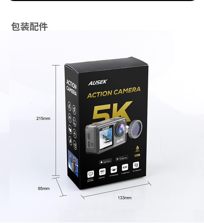 5k Action Camera Cross-border new sports camera Waterproof and anti-shake touch HD camera customization