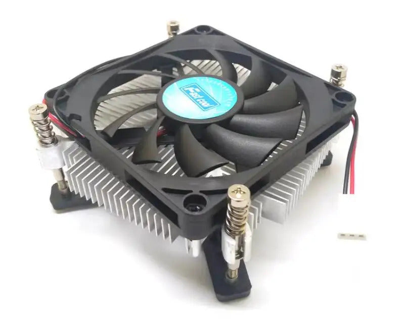 1U ultra-thin Cooler For INTEL LGA775 Processor pure aluminum radiator CPU fan 3-wire ball fan thickness 23mm