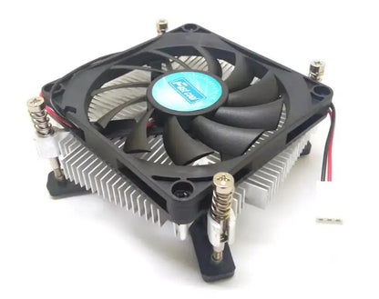 1U ultra-thin Cooler For INTEL LGA775 Processor pure aluminum radiator CPU fan 3-wire ball fan thickness 23mm