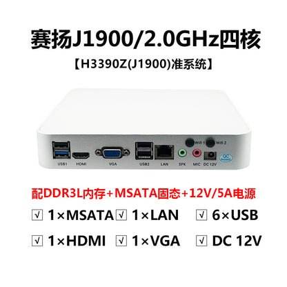 Industrial Control H3390 Single Network Port J1900 Mini Host HTPC Commercial Computer Small Industrial Control Machine Small Host