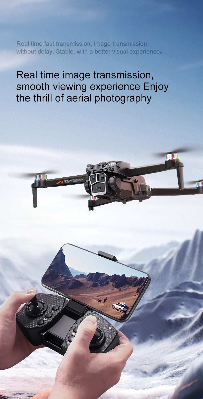 Cross-Border A23 PRO Drone HD Aerial Photography Quadcopter Brushless Obstacle Avoidance Remote Control Aircraft Export Toy