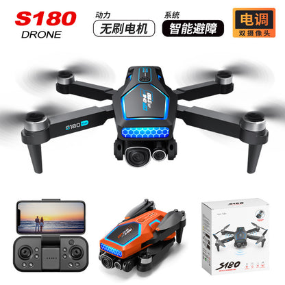 Cross-Border S180Drone Aerial Photography Electric Lens Obstacle Avoidance Brushless Motor Optical Flow Remote Control Aircraft Toy drone