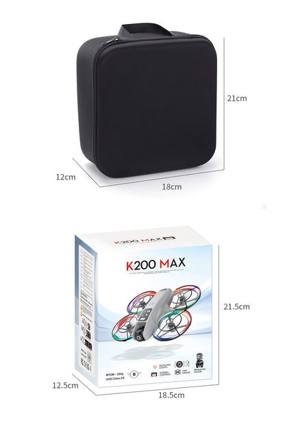 Cross-Border K200 Drone Brushless with Screen Aerial Photography Aircraft Optical Flow Positioning Color Light Full Protection Remote Control Plane