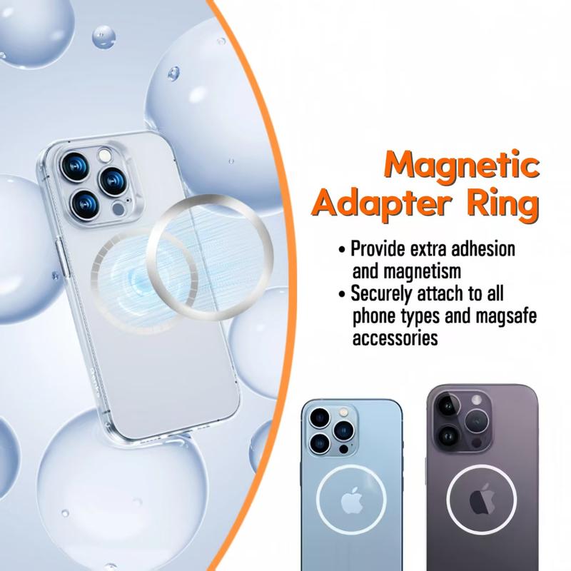 6-in-1 Magnetic Charging and Bluetooth  earphones Kit: MagSafe battery pack, Fast Charge, MagneticPower Bank, Wireless Charger, Type-C toLightning Cable, Adapter & Audio Support,Compact & Portable