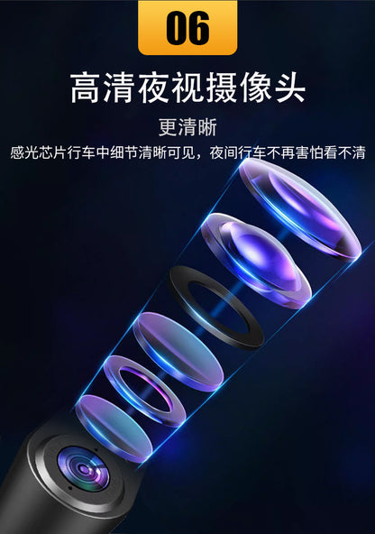 Full Screen11In-Dash Streaming Media Recorder Blind Spot View1080P Low-light Night Vision Rearview Mirror Dash Cam