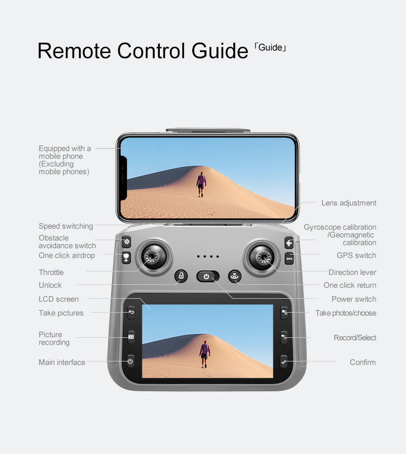 Cross-Border K18 MAX Drone with screen control brushless motor for high-definition aerial photography GPS Intelligent Positioning Remote Control Drone