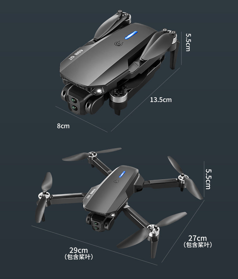 Cross-Border E88 GT Drone with Large Screen ESC Dual Camera HD Aerial Photography Optical Flow Long Battery Life Remote Control Aircraft Toy