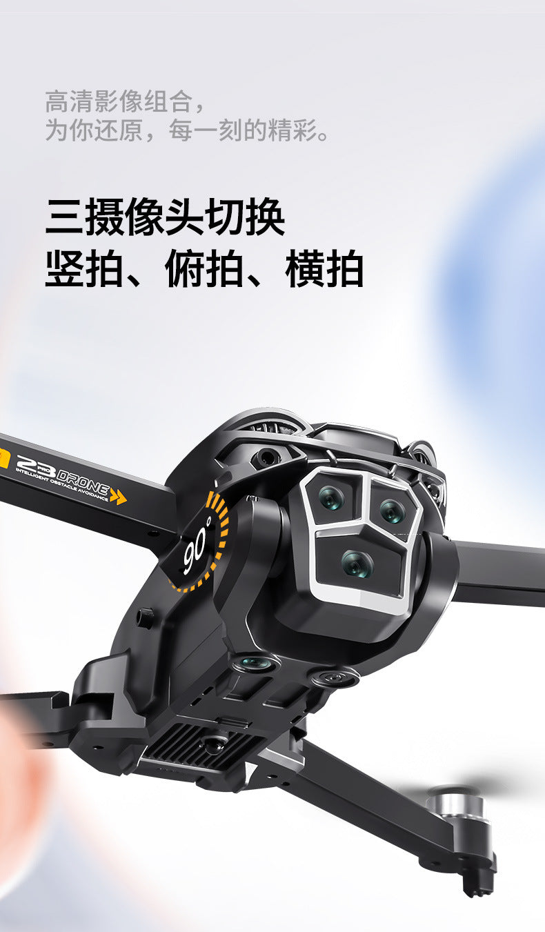 Cross-Border A23 PRO Drone HD Aerial Photography Quadcopter Brushless Obstacle Avoidance Remote Control Aircraft Export Toy