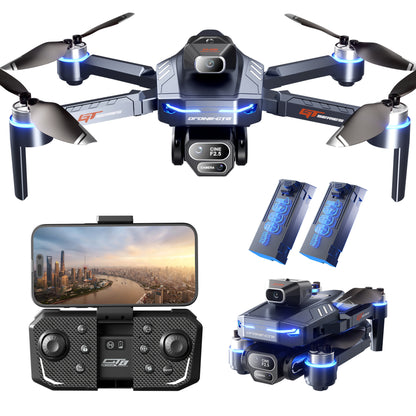 Cross-border Drone GT8Three-Camera Aerial Photography Four-Axis Flight Power Display Over-Distance Reminder Remote Control Toy Airplane