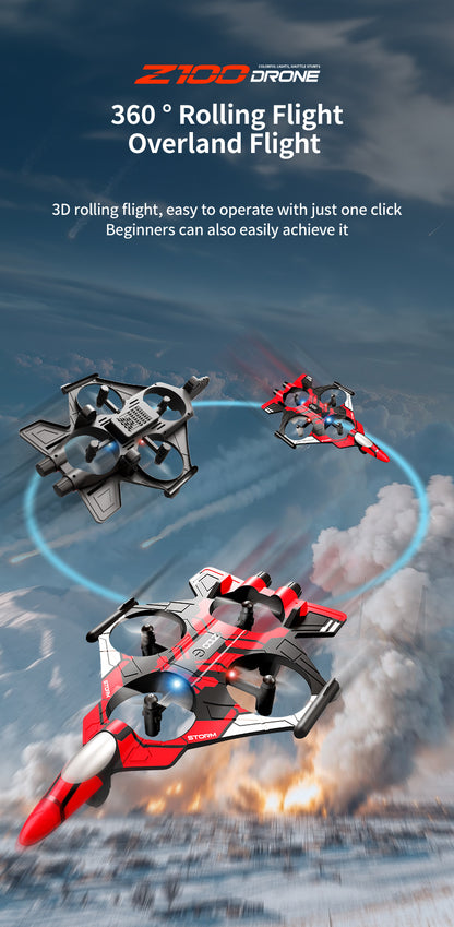Cross-Border Z100Fighter Four-Channel Suspension Four-Axis Drone Altitude Hold Roll Stunt Gyro Light Aircraft Low Price