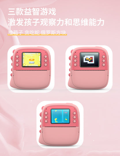 Polaroid Cross-border high-definition photo and video children's camera Student and children's printing camera with silicone case and photo paper