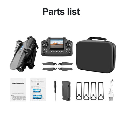 Cross-Border E88/E99D Screen-Controlled Drone with Lights, Foldable Dual Camera, Optical Flow Aerial Photography, Remote-Controlled Aircraft, Quadcopter