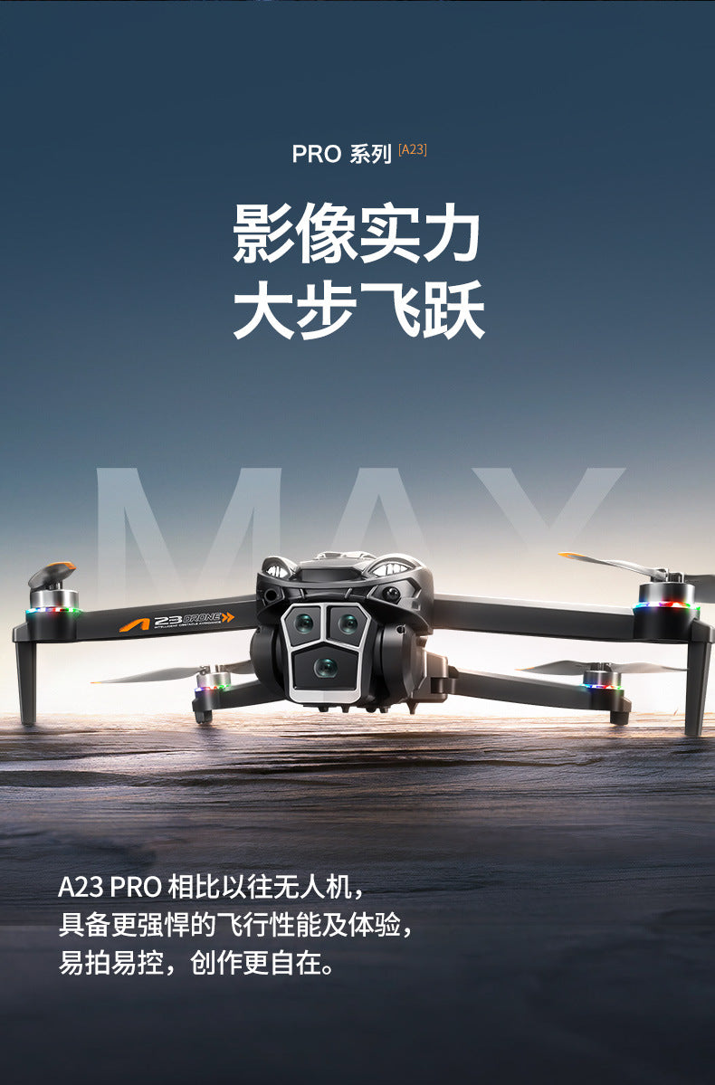 Cross-Border A23 PRO Drone HD Aerial Photography Quadcopter Brushless Obstacle Avoidance Remote Control Aircraft Export Toy