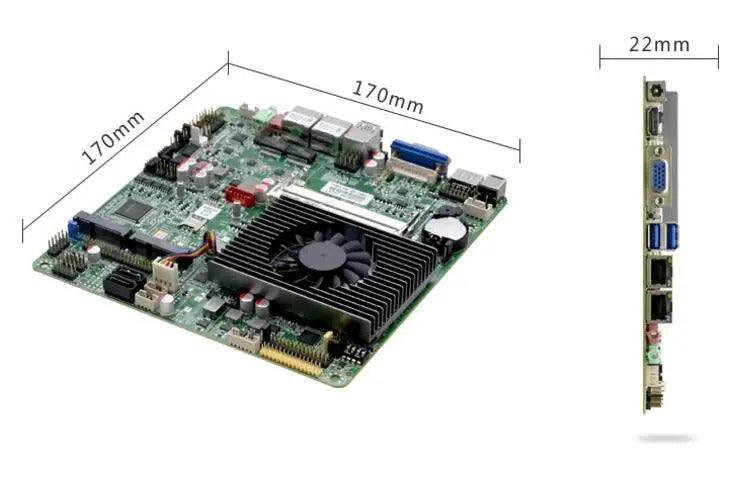 i5-7200u Mini-ITX Motherboard 7th Core Intel CPU IPC SBC Embedded Ultra-thin Mainboard with 6COM 2LAN DC12V DDR3L 6USB LVDS VGA
