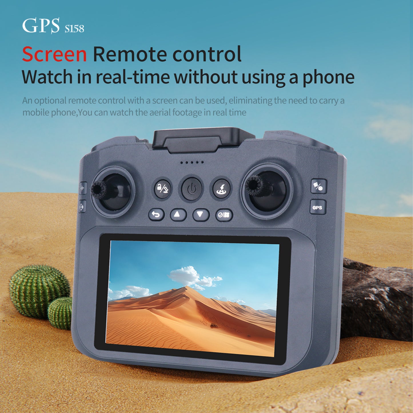 Cross-Border S158Drone remote control with screen brushless motor HD aerial photography GPS Intelligent Positioning Remote Control Drone