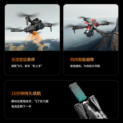 Cross-Border K10MAX High-definition Three-camera Aerial Photography Drone Obstacle Avoidance Remote Control Aircraft Optical Flow Quadcopter drone