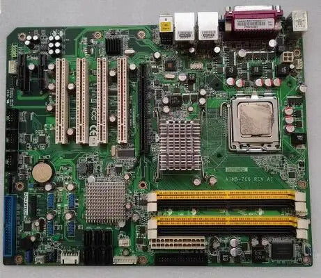 AIMB-766G2 REV.A2 A1 100% Test OK Original IPC Mainboard  AIMB-766 Q35 ATX Industrial Motherboard 4*PCI 1*LAN 4*COM With CPU RAM