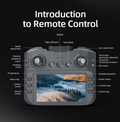 Cross-Border LF669Drone remote control with screen brushless motor HD aerial photography GPS Intelligent Positioning Remote Control Drone