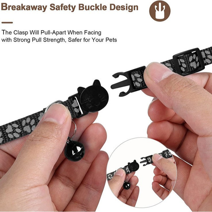 Pet Cat Tracking Collar Only iOS Compatible Apple Find My Locator Footprint Reflective Collar