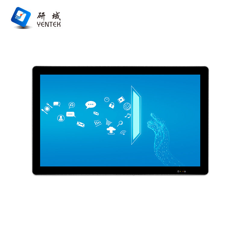 13.3inch Fully Enclosed Industrial Control Touch All-in-One Machine 2 Network 6 Serial Ports VESA Wall-Mounted Industrial Tablet Computer