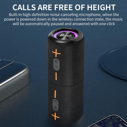 Cyboris springtok  S10 2 in 1 Portable Split Bluetooth speaker Portable subwoofer, 20W High Volume Stereo, IPX6 Waterproof, Smartphone Audio Cyber Black