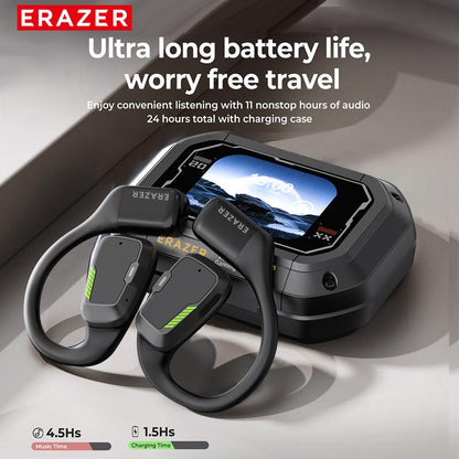 ERAZER XP6 Wireless Earbuds, Bluetooth 5.4 HIFI Sound Quality Bluetooth Headphones, Sports Gaming with Low Latency Earbuds, Touch Control IPX5 Waterproof With microphone Earphones Headsets