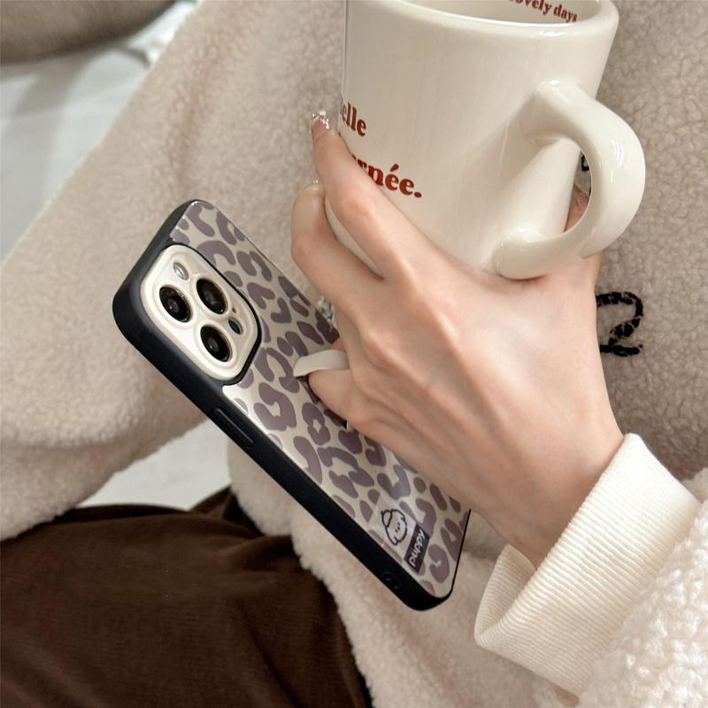 Fashion Leopard-print Pattern Phone Case, Decorative Phone Protector Cover, Phone Accessories Compatible with iPhone 13 14 15 16 Pro Max/Pro, Phone Case