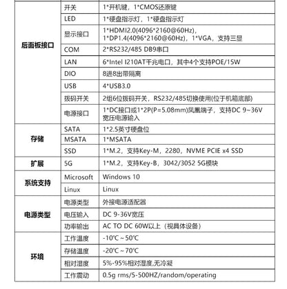 Industrial Control P6760F-G16 High-Performance Vision Industrial Computer 11/12 Gen i7 i5 i3 Industrial PC Host