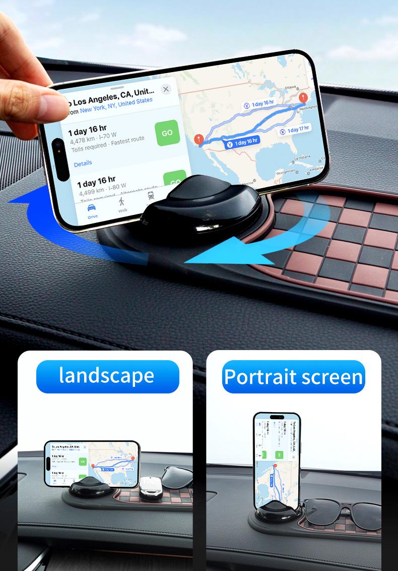 Unlock New Experience During Driving-Car Phone Holder with Anti-slip Pad Makes You Enjoy your Each Driving Travel-1