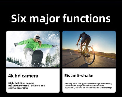 Cross-Border New Handheld Camera 4K Action Camera HD Outdoor Sports Shooting Handheld Vlog Pocket Camera