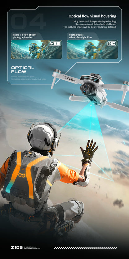 Cross-Border Z105Drone remote control with screen HD aerial photography brushless motor obstacle avoidance quadcopter toy airplane