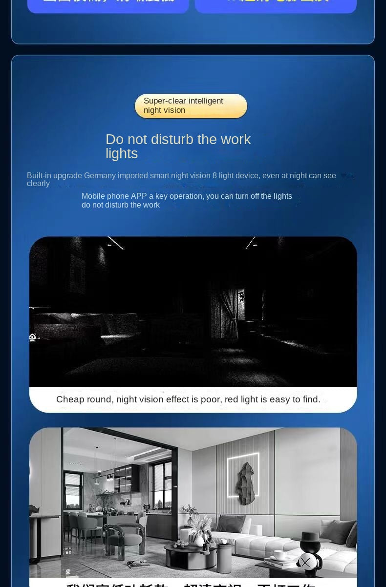 Remote Wireless WiFi Surveillance Camera HD Night Vision Security Company Home Recorder