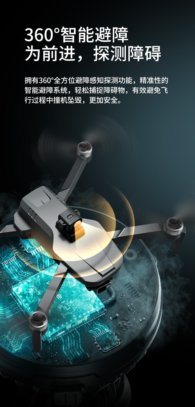 Cross-Border S155Relay Brushless Drone Laser Obstacle Avoidance Three-axis Anti-shake Gimbal GPS Return to Position Drone