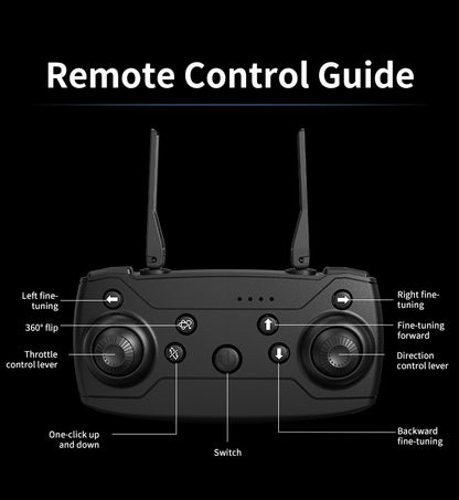 Cross-border Drone E4Foldable HD Aerial Photography Quadcopter VR Glasses Image Transmission Remote Control Airplane drone