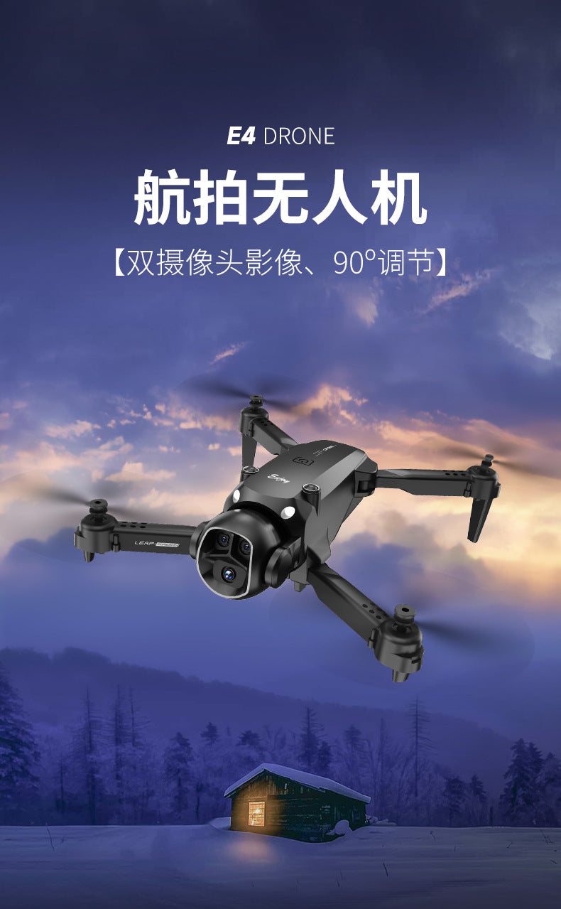 Cross-border Drone E4Foldable HD Aerial Photography Quadcopter VR Glasses Image Transmission Remote Control Airplane drone