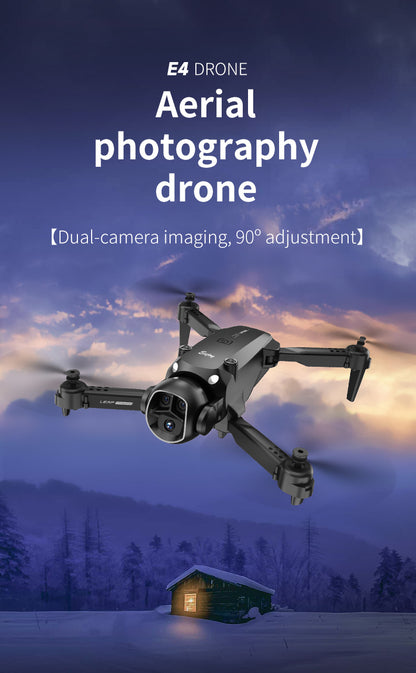 Cross-border Drone E4Foldable HD Aerial Photography Quadcopter VR Glasses Image Transmission Remote Control Airplane drone